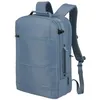 Image de Travelite Workflow Sac à dos pour ordinateur portable 15,6 pouces, sac à dos de voyage en matériau recyclé avec compartiment de sécurité, Bleu jeans, Rucksack 46 cm, Professionnel