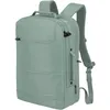 Image de Travelite Workflow Sac à dos pour ordinateur portable 15,6 pouces, sac à dos de voyage en matériau recyclé avec compartiment de sécurité, Vert sage, Rucksack 46 cm, Professionnel