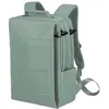 Image de Travelite Workflow Sac à dos pour ordinateur portable 15,6 pouces, sac à dos de voyage en matériau recyclé avec compartiment de sécurité, Vert sage, Rucksack 41 cm, Professionnel