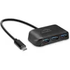 Image de Speedlink Snappy Evo 4 Ports Hub USB - hub Passif USB-C 3.1 Gen 1 avec 3X USB-A et 1x USB-C pour Un Transfert de données Rapide jusqu'à 5 Gbit/s, Connexion Via USB-C, Noir