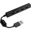 Image de SpeedLink SL-140000-BK Hub USB 4 ports USB-A USB 2.0 480 MBit/s noir Snappy Slim
