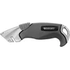 Image de Westcott E-84023 00 cutter de sécurité en alliage aluminium avec manche antidérapante, largeur de lame 18 mm, gris/noir