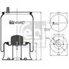 Image de FEBI BILSTEIN Soufflet à air, suspension pneumatique pour LAND ROVER: Land Rover & SKODA: Octavia, Felicia & HYUNDAI: H100, Plaza, H1 (Ref: 45487)