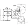Image de FEBI BILSTEIN Soufflet à air, suspension pneumatique (Ref: 47556)