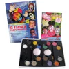 Image de Eulenspiegel 212011 - Palette de maquillage professionnelle, 12 couleurs aquatiques professionnelles, 2 éponges, 2 pinceaux, 3 paillettes, 1 éponge à barbe, 1 guide de maquillage