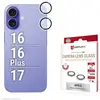 Image de DISPLEX Camglass Single Verre de protection de la caméra Apple IPhone 16, iPhone 16 Plus, iPhone 17 1 set anti-traces de doigts 02122
