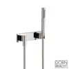 Image de Dornbracht CL.1 Set de douche avec raccord mural coudé et support, 1 jet, 27818980-06,
