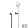 Image de Dornbracht Tara. Set de douche avec raccord mural coudé et support, 3 jets, 27803892-00,