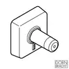 Image de Dornbracht POT FILLER Coude mural pour montage encastré, 3508797090,