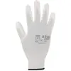 Image de Asatex Gants en Tricot Fin avec Revêtement PU, 1 Paire, Blanc, Taille 8