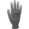 Image de Asatex Gants en Tricot Fin avec Revêtement PU, 1 Paire, Gris, Taille 8