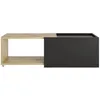 Image de FMD Möbel Table Basse Extensible Sleeve - chêne Vieilli/Noir