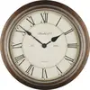 Image de Horloge murale Techno Line WT 7006 à quartz 36 cm x 70 mm bois pour salle de bain / pièce humide