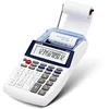 Image de Olympia Calculatrice de bureau avec rouleau de papier avec écran LCD à 12 chiffres I Calculatrice pratique avec rouleau de papier de 57 mm de largeur et rouleau d'encre bleu IR 40 I Calculatrice de poche avec rouleau de papier et piles