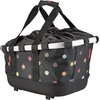 Image de KlickFix Unisexe : panier à vélo Bikebasket GT pour adulte, à pois, dimensions : 33 x 27 x 42 cm