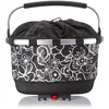 Image de KLICKFix Sac de Transport GT en Textile pour Porte-Bagages Racktime pour Adulte, Unisexe, Motif Fleur, Noir, 24 litres