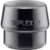 Image de Halder SIMPLEX 3202.060 Tête de rechange mi-dur 205 g 67 mm 1 pc(s)