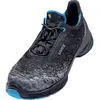 Image de uvex 6834 PU/TPU 6834245 Chaussures basses de sécurité S1P Pointure (EU): 45 noir, bleu 1 paire(s)