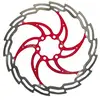 Image de XLC Disque de Frein Br-x02 Pièces de Vélo Mixte, Argenté/Rouge, Diamètre 160 mm