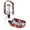 Image de XLC Pedale MTB Ultralight Pieces de Velo Mixte Adulte, Argent (silber/rot), 20x10x4cm