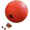 Image de Nobby Boule à goûter en Caoutchouc - Rouge - 11 cm