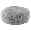 Image de Nobby 61768 NURU Coussin Confort Rond Gris Ø 100 x 20 cm