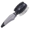 Image de Brosse double "StarLine" Taille S. Brosse ovale avec manche ergonomique avec un côté pour démêler et un côté pour lisser, très pratique ! Taille S (pour petits chiens et chats).