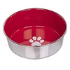 Image de Nobby Mangeoire Antidérapante en Acier Inoxydable pour Chien Motif Patte Rouge 20,5 cm/1,8 L