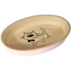 Image de Nobby Bol Ovale en céramique pour Chat Rose/Beige 17 x 11 x 2,5 cm