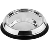 Image de Nobby Gamelle Plate en Acier Inoxydable avec Anneau en Caoutchouc Ø 28 x 7,5 cm env. 700 ML