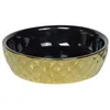 Image de Nobby Bol en céramique pour Chat Doré/doré Ø 14 x 4 cm, 0,25 l, 1 pièce, Noir