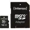 Image de Carte microSDHC Intenso Professional 16 GB Class 10, UHS-I avec adaptateur SD