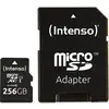 Image de Intenso Premium Carte microSDXC 256 GB Class 10, UHS-I avec adaptateur SD
