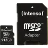 Image de Intenso Premium Carte microSDXC 512 GB Class 10, UHS-I avec adaptateur SD