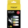 Image de Intenso USB-Stick 5er Pack Basic Line 5 x 64 GB Clé USB 64 GB jaune, vert, bleu, orange, noir 3503595 USB 2.0