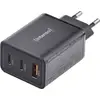 Image de Intenso W65ACC GaN Chargeur USB 65 W 1x USB-A, 2x USB-C® noir intérieure GaN, USB Power Delivery (USB-PD)