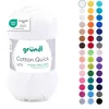 Image de Gründl Laine Cotton Quick uni Fil à crocheter 1 pelote 50 g, Blanc