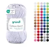 Image de Gründl Laine Cotton Quick uni - laine fine pour crocheter - fil à tricoter   fil à crocheter   brillant et doux pour la peau   100% coton   1 pelote 50 g / 125 m   taille d’aiguille 3-4 - gris