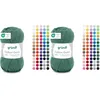 Image de Gründl Laine Cotton Quick uni - laine fine pour crocheter - fil à tricoter   fil à crocheter   brillant et doux pour la peau   100% coton   1 pelote 50 g / 125 m   taille d’aiguille 3-4 - gris
