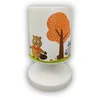 Image de Niermann Standby Lampe de table à batterie - Animaux de la forêt - 2200 mAh - LED 1,5 W - Jusqu'à 8 heures d'autonomie - Avec câble USB - Lampe pour enfant