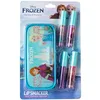 Image de Lip Smacker Frozen Lip Gloss & Pouch Set, Coffret Inspiré de Frozen Comprenant 4 Brillants à Lèvres Brillants et Une Pochette de Célébration Winter Wonderland pour le Look de Princesse