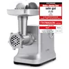 Image de Caso FW2000 Hachoir à viande électrique, y compris les biscuits à éclabousser, accessoire 800 W nominal, 2000 W locked, env. 2kg/ minute, boîtier en fonte d'aluminium, moteur puissant, argenté