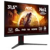 Image de AOC Gaming Moniteur Incurvé, C32G4Z 32 Pouce 260Hz VA Dalle, 4ms GtG, HDR10, FreeSync Premium, Ajustable en Hauteur, Haut-parleurs, (1920x1080 HDMI 2X 2.0 DP 1x 1.4) Noir