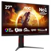 Image de AOC Gaming Moniteur Q27G4ZD 27 Pouce 280Hz QD-OLED Dalle, 0.03ms GtG, HDR400 TrueBlack, G-Sync Compatible, Ajustable en Hauteur, USB Hub(2560x1440 HDMI 2X 2.1 DP 1x 1.4) Noir