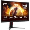 Image de AOC Moniteur Incurvé, CQ27G4Z2 27 Pouce 240Hz, Fast VA Dalle, 1ms GtG, HDR400, FreeSync Premium, Ajustable en Hauteur, (2560x1440 HDMI 2X 2.0 DP 1x 1.4) Noir