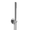 Image de Herzbach Living Spa Set de douche avec raccord mural coudé et support, 1 jet, 11.620221.2.01,