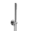 Image de Herzbach Living Spa Set de douche avec raccord mural coudé et support, 1 jet, 11.620222.2.01,