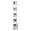 Image de Herzbach Logic XL Mitigeur thermostatique de douche encastré, 11.524010.1.01,