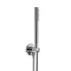 Image de Herzbach Living Spa Set de douche avec raccord mural coudé et support, 1 jet, 11.620221.4.01,