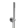 Image de Herzbach Living Spa Set de douche avec raccord mural coudé et support, 1 jet, 11.620222.4.01,